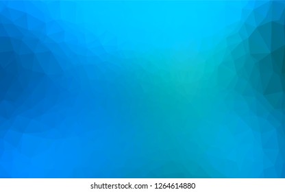 Light BLUE vector abstract mosaic background. Colorful abstract illustration with gradient. The elegant pattern can be used as part of a brand book.
