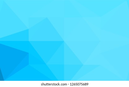 Light BLUE vector abstract mosaic background. Glitter abstract illustration with an elegant design. Brand new style for your business design.