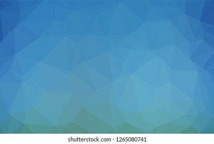 Light BLUE vector abstract mosaic pattern. Creative illustration in halftone style with gradient. The template can be used as a background for cell phones.