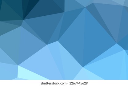 Light BLUE vector abstract mosaic backdrop. Shining colored illustration in a new style. A completely new design for your business.