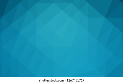 Light BLUE vector abstract mosaic backdrop. A completely new color illustration in a vague style. New texture for your design.