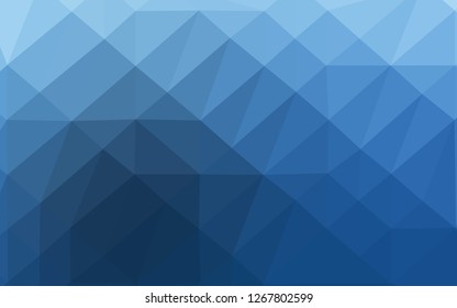 Light BLUE vector abstract mosaic background. A vague abstract illustration with gradient. Completely new template for your business design.