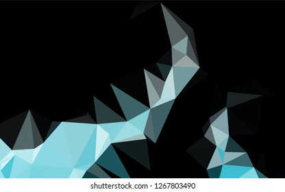 Light BLUE vector abstract mosaic backdrop. Modern geometrical abstract illustration with gradient. The completely new template can be used for your brand book.