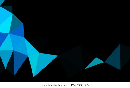 Light BLUE vector abstract mosaic backdrop. Glitter abstract illustration with an elegant design. The polygonal design can be used for your web site.