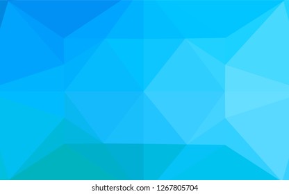 Light BLUE vector abstract mosaic background. Colorful abstract illustration with gradient. The completely new template can be used for your brand book.