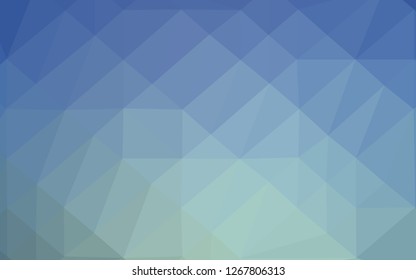 Light BLUE vector abstract mosaic pattern. Shining colored illustration in a Brand new style. New texture for your design.