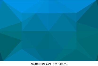 Light BLUE vector abstract mosaic backdrop. Shining colored illustration in a Brand new style. Brand new design for your business.