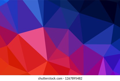 Light BLUE vector abstract mosaic backdrop. Colorful illustration in polygonal style with gradient. Brand new style for your business design.
