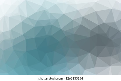 Light BLUE vector abstract mosaic background. Shining colored illustration in a Brand new style. The best triangular design for your business.