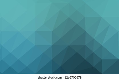 Light BLUE vector abstract mosaic pattern. A completely new color illustration in a vague style. The best triangular design for your business.
