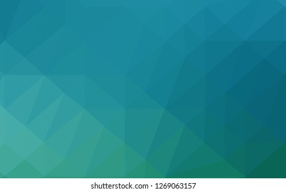 Light BLUE vector abstract mosaic background. Colorful abstract illustration with gradient. Polygonal design for your web site.