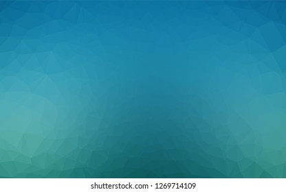 Light BLUE vector abstract mosaic pattern. A sample with polygonal shapes. The template can be used as a background for cell phones.