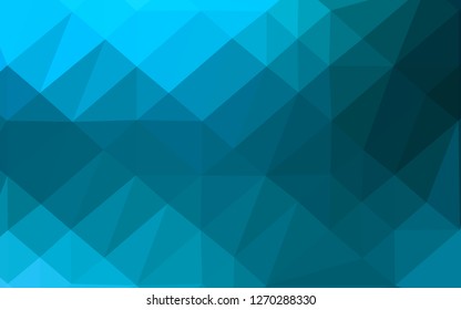 Light BLUE vector abstract mosaic backdrop. An elegant bright illustration with gradient. Textured pattern for background.