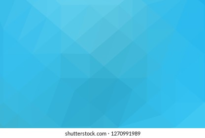 Light BLUE vector abstract mosaic background. Modern geometrical abstract illustration with gradient. Polygonal design for your web site.