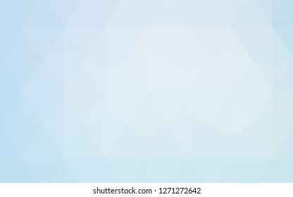 Light BLUE vector abstract mosaic pattern. Elegant bright polygonal illustration with gradient. A completely new design for your leaflet.
