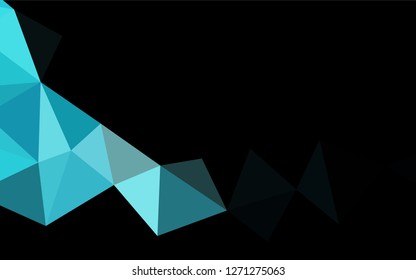 Light BLUE vector abstract mosaic pattern. Shining colored illustration in a Brand new style. Brand new design for your business.