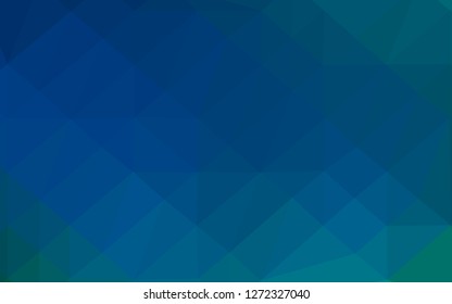 Light BLUE vector abstract mosaic backdrop. Modern geometrical abstract illustration with gradient. The best triangular design for your business.