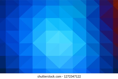 Light BLUE vector abstract mosaic backdrop. Colorful illustration in abstract style with triangles. Pattern for a brand book's backdrop.