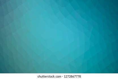 Light BLUE vector abstract mosaic backdrop. Colorful illustration in Origami style with gradient.  Triangular pattern for your business design.