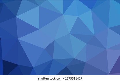 Light BLUE vector abstract mosaic backdrop. Modern abstract illustration with triangles. Polygonal design for your web site.