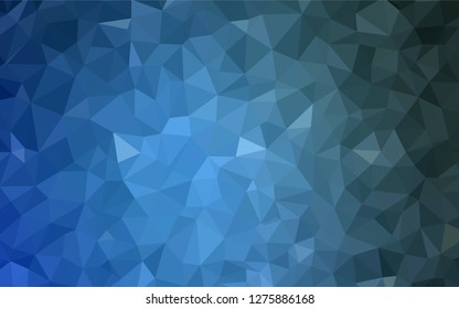 Light BLUE vector abstract mosaic pattern. Elegant bright polygonal illustration with gradient. Pattern for a brand book's backdrop.