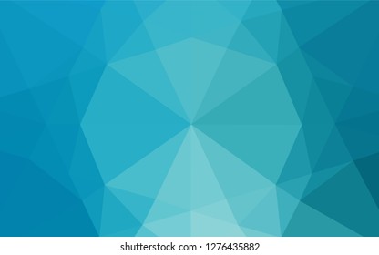 Light BLUE vector abstract mosaic pattern. Creative illustration in halftone style with gradient. The completely new template can be used for your brand book.