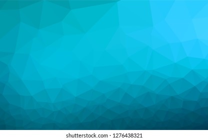 Light BLUE vector abstract mosaic backdrop. A sample with polygonal shapes. Brand new style for your business design.