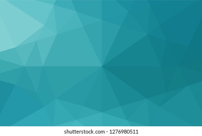 Light BLUE vector abstract mosaic background. Geometric illustration in Origami style with gradient.  The best triangular design for your business.