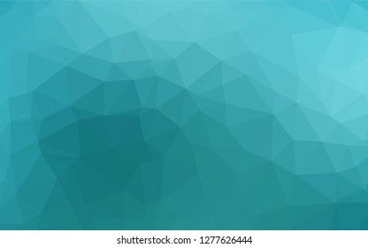Light BLUE vector abstract mosaic backdrop. A vague abstract illustration with gradient. The best triangular design for your business.