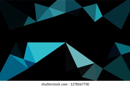 Light BLUE vector abstract mosaic background. Modern geometrical abstract illustration with gradient. Brand new design for your business.