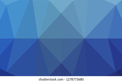 Light BLUE vector abstract mosaic background. Shining colored illustration in a Brand new style. A completely new template for your business design.