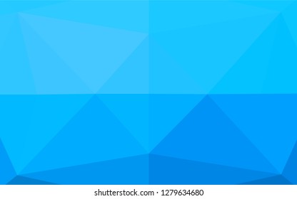 Light BLUE vector abstract mosaic backdrop. A sample with polygonal shapes. The polygonal design can be used for your web site.