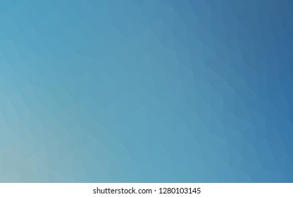 Light BLUE vector abstract mosaic pattern. Colorful illustration in Origami style with gradient.  Elegant pattern for a brand book.