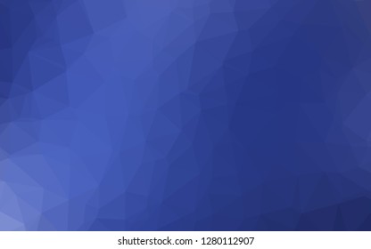 Light BLUE vector abstract mosaic backdrop. Colorful abstract illustration with gradient. The best triangular design for your business.