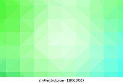 Light BLUE vector abstract mosaic pattern. Shining polygonal illustration, which consist of triangles. Textured pattern for your backgrounds.