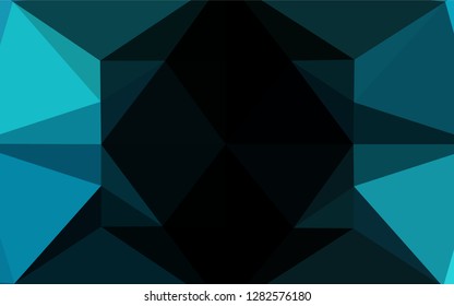 Light BLUE vector abstract mosaic background. Creative illustration in halftone style with gradient. A new texture for your design.