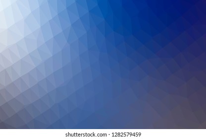 Light BLUE vector abstract mosaic background. Modern geometrical abstract illustration with gradient. Completely new template for your business design.