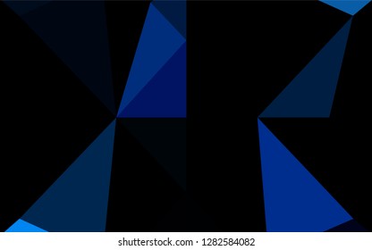 Light BLUE vector abstract mosaic backdrop. Creative geometric illustration in Origami style with gradient. Brand new style for your business design.