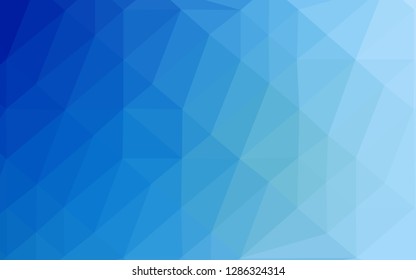 Light BLUE vector abstract mosaic pattern. Creative illustration in halftone style with gradient. Elegant pattern for a brand book.