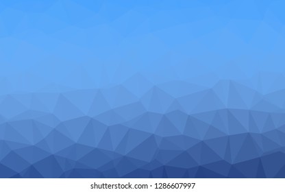 Light BLUE vector abstract mosaic pattern. An elegant bright illustration with gradient. The best triangular design for your business.