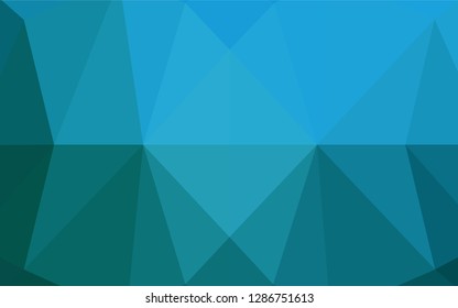 Light BLUE vector abstract mosaic background. Geometric illustration in Origami style with gradient.  Brand new design for your business.