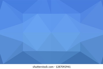 Light BLUE vector abstract mosaic background. Glitter abstract illustration with an elegant design. The completely new template can be used for your brand book.