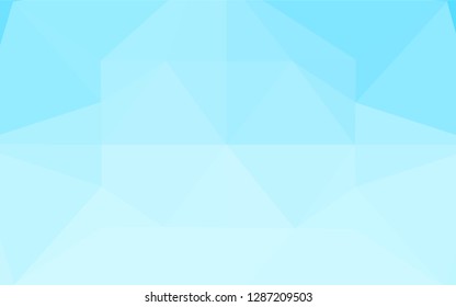 Light BLUE vector abstract mosaic backdrop. Modern geometrical abstract illustration with gradient. A completely new design for your business.