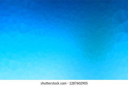 Light BLUE vector abstract mosaic background. Geometric illustration in Origami style with gradient.  The completely new template can be used for your brand book.