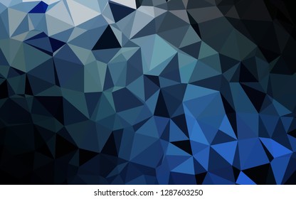 Light BLUE vector abstract mosaic backdrop. Modern geometrical abstract illustration with gradient. Template for your brand book.