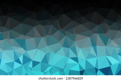 Light BLUE vector abstract mosaic background. Shining illustration, which consist of triangles. Brand new design for your business.