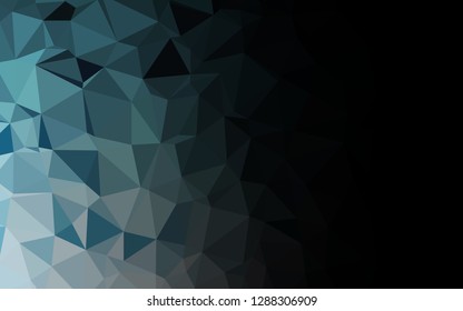 Light BLUE vector abstract mosaic background. Colorful abstract illustration with gradient. Polygonal design for your web site.
