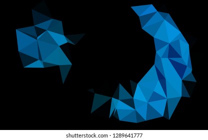 Light BLUE vector abstract mosaic backdrop. Shining colored illustration in a Brand new style. Triangular pattern for your business design.
