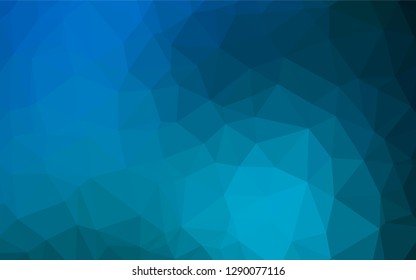 Light BLUE vector abstract mosaic background. Colorful abstract illustration with gradient. The completely new template can be used for your brand book.