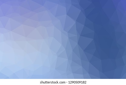 Light BLUE vector abstract mosaic background. Glitter abstract illustration with an elegant design. Polygonal design for your web site.
